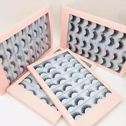 New on sale 16 Pairs Multipack Faux 3D Mink Eyelashes False Eyelashes Handmade Wispy Fluffy Long False Mink Lashes Natural Makeup Tools Eye Lashes