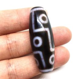 Black Colour Natural Agate Stone with Blood Silk 9 eyes Amulet Dzi Loosing Beads Add certificates