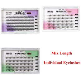 Mix Length Individual Eyelash Extension 0.10 C Volume Lashes Faux Mink Eyelashes Thick Natural Lash Makeup es