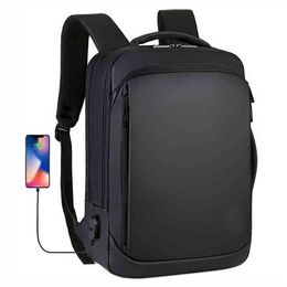 Backpack Style Bag 15.6 Inch Laptop Mens Business Notebook Mochila Waterproof Back Pack Usb Charging Travel Male 1209