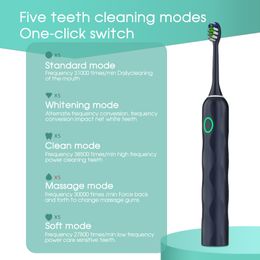 Oral Irrigators 4 Colour 5 Modes With 8 Brush Heads Travel Case Deep Clean Tooth Smart Timer Rechargeable Sonic Electric Toothbrush