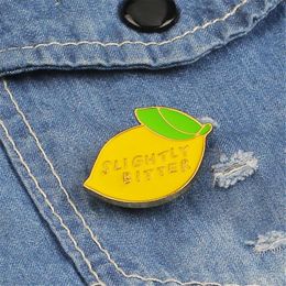 Pins, Brooches Fashion Jewelry Creative Fruit Women's Lemon Alloy Clothing Bags Accessories