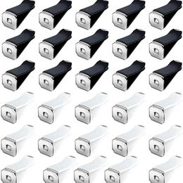 1000pcs Car Outlet Clips 3cm White/Black Metal Alloy DIY Party Favours Motive Perfume Diffuser Clip Decorative Cars Vents Clamps With DHL Delivery