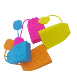 Coffee Tea Tools Food Grade Silicone Infuser Exquisite Kitchen Gadget Strainer Bag Shaped Philtre With Multi Colour RH28384