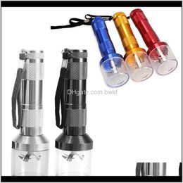 household torch Australia - Other Smoking Aessories Household Sundries Home & Garden Aluminum Electric Torch Shape Spice Smoke Grinders Herb Crusher Tobao Grinder Jxw510