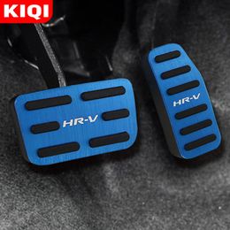 KIQI AT Car Pedals for HRV HR-V 2014 2015 2019 2020 Accessories Aluminous Alloy Brake Gas Pedal Cover