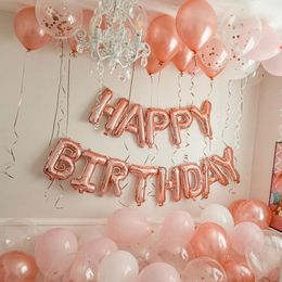 Party Decoration Happy Birthday Balloons Banner Letters Foil Ballons For Baby Shower Kids Alphabet Air Balloon Garland