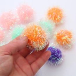 Cat Toys 12PCS Toy Ball Funny Interactive Assorted Colors Sparkle Chase Small Dorakitten