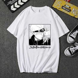 Hot Anime Jujutsu Kaisen Fashion Round Neck Short Sleeve Male T-shirt Y0809