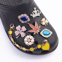 Metal Charms Accessories Clog Shoe Button Decoration cute bee Charm for Croc Shoes