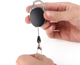 Retractable Pull Key Party Favour Ring Chain creative Lanyard Holder Steel wire rope buckle bag car accessories nt