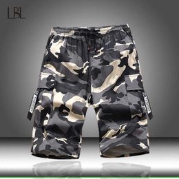 Summer Camouflage Tactical Cargo Shorts Men Jogger Military Cotton Casual Loose Multi-Pocket Outdoor Sweatpants 210714
