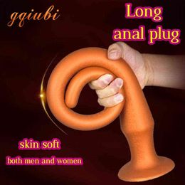 NXY Anal toys super long silicone big anal butt plug dilator stretcher homme ananal buttplug dildo vaginal plugs adult sex for men woman 1125