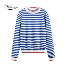 Sale Promotion ! Thin Knitted T Shirt Women Clothes Summer Woman Short Sleeve Tees Tops Striped Casual T-Shirt Female B-019 211110