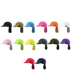 Waterproof UV Resistance Fishing Cap Party Supplies Men Women Outdoors Pure Colour Sun Protection Hat Climbing Caps Pattern ZYY831