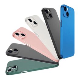 Ultra-thin Matte PP Cellphone Cases For iPhone 13 Mini/ Pro /Pro Max 12 11 Series XS XR Anti-drop Mobile Phone Protective Cover