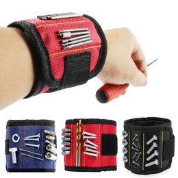 Tool Magnetic Bracelets 5 Colours Repair Tools Wristband Tool Belt Portable Tool Bag with 2 Magnet