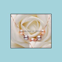 Beaded Necklaces & Pendants Jewellery Wholesale 8-9Mm Models Mixed Colour Natural Pearl Necklace Drop Delivery 2021 Qdtw9