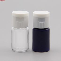 50pcs/lot 6ML clear PET Bottle With Flip Top Cap,6ML Mini Toner water Bottle,6ml blue Plastic Containerhigh qty