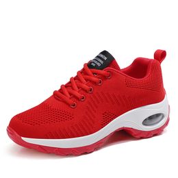 Wholesale 2021 Top Quality For Men Womens Sport Running Shoes Knit Mesh Breathable Court Purple Red Outdoor Sneakers Eur 35-42 WY28-T1810