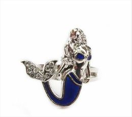 Mermaid Mood Ring Fashion Vintage Change Colour rings 100pcs/lot