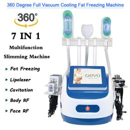 360° fat freezing waist slimming cavitation rf machine lipo laser any 2 cryolipolysis heads can work at the same time body shaping beauty salon equipment