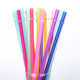 Bar tool Plastic Reusable Drinking Straws Cocktail Lounge Wedding Birthday Party Straw 20OZ Car Cup Straws