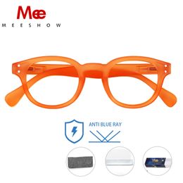 Meeshow Blue light blocking Reading Glasses Fasion Men Women's Eyeglasses Lesebrillen Gift Packing 2.0 for mens New readers