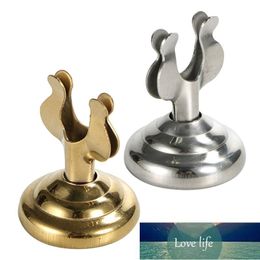 Mini Stainless Steel U Shape Card Holders Table Number Stands Memo Note Clips for Home Hotel Party Decoration