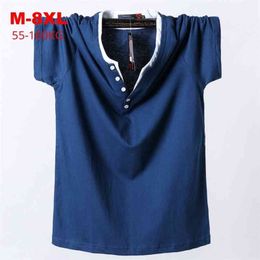 Oversized T Shirt new arrival Summer Plus Size M-6XL 7XL 8XL Men Big Tall Cotton T-shirt Male Large Tee Summer Fit T Shirt 210324