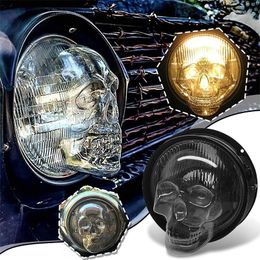 Lamp Covers & Shades Skull Headlight For Car Lampshade Truck Auto Decorative Protective Head Cover Accessory Drop Screen