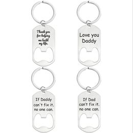 Personalise Bottle Opener Keychain Father's Valentine's Day Gift Keychains Drive Safe Car Keyring Holder For Dad Boyfriend Girlfriend Birthday Gifts Velvet packing