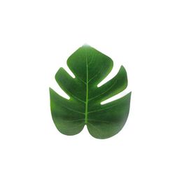 faux green leaves UK - Decorative Flowers & Wreaths Faux Simulation Artificial Monstera Plant Leaf Fake 0.17 KG Plants Green Leaves