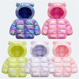Baby Girls Jacket Autumn For Coat Winter Kids Warm Hooded Outerwear Children Clothes Infant 211204