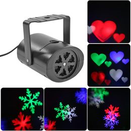 laser fairy light Canada - Strings Led Christmas Laser Projector 12 Pattern Lights Colorful Rotating Fairy Luces Decoracion EU US Plug