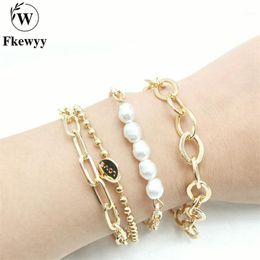 Bangle Fkewyy Luxury Bracelets For Women Geometry Fashion Jewelry Accessories Designer Punk Five Piece Charm Gothic