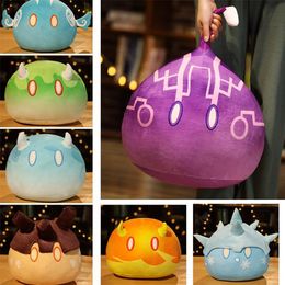 35CM Sleeping Pillow Slime Dumpling Plush Toy Yuanshen Game Anime Doll Stuffed Animals Couple Kids Gift