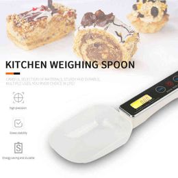 500g/0.01g Electronic Weighing Spoon LCD Display Digital Measuring Spoons With Two Size Spoons Kitchen Scales Cooking Tools 211221