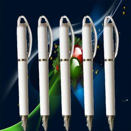 Sublimation Blank Ballpoint Pen White DIY Advertising Business Heat Transfer Printing Gel Pen RRD13098