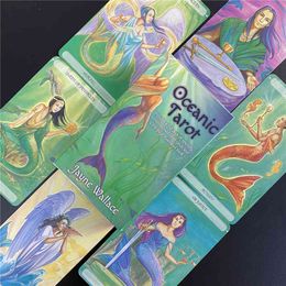 Oceanic Tarot Cards with Guide Book Playing Miniatures Fate Divination Oracle Witchcraft Supplies love NNVY