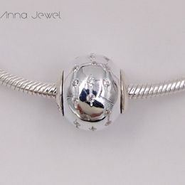 Essence series TRUST Clear CZ Pandora Charms for Bracelets DIY Jewlery Making Loose Beads Silver Jewellery wholesale  796019CZ