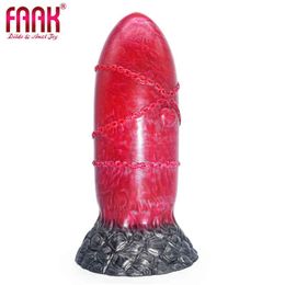 NXY Dildos Anal Toys Round Head Large Plug Liquid Silica Gel Color Bold Plus Backyard Masturbation Penis Soft 0225