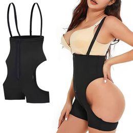 Women's Shapers 2021 Corset Trainer With BuLift Adjustable Breathable Open Bust Zipper Black Tummy Control Shapewear Underwear