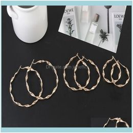 Charm Jewelryfactoryoyqodaily Fashion Metal Beautiful Womens Street Po Geometric Shape Round Earrings Drop Delivery 2021 Hd7Nq