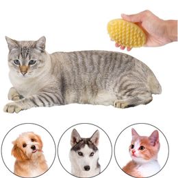 Pet Washer Dog Cat Massage Brush Soft Gentle Rubber Comb Puppy Wash Tools Dogs Gift Supplies Two Size Optional BT6755