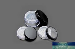 50pcs/lot 10g Plastic Cosmetic Jar Empty Loose Powder Vial With Sifter Portable Travel Container
