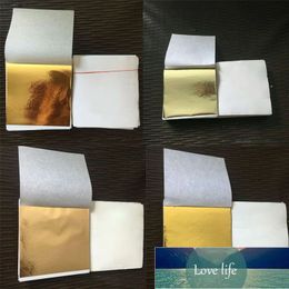 DIY Art Craft Decor paper 100Pcs/bag Imitation Gold Sliver Copper Gilding Foil Papers 14*14CM Leaf Leaves Sheets Design Paper