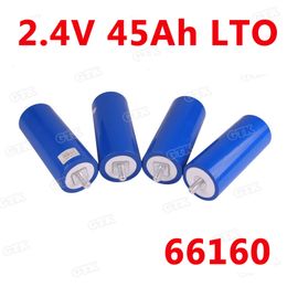 GTK 2.4v 45Ah 66160 Cylindrical (LTO) Lithium titanate battery for DIY 12V 24V Large electric vehicle solar energy 15C rate