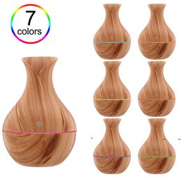 new 6 Colour Air Humidifierrs Aroma Humidifier Diffusers Wood Grain Essential Oil Diffuser Ultrasonic Purifier For Home Office Car EWF7883
