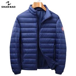 4XL 5XL 6XL 7XL lightweight down jacket winter brand clothing fashion armband men's casual big size loose warm down jacket 210819